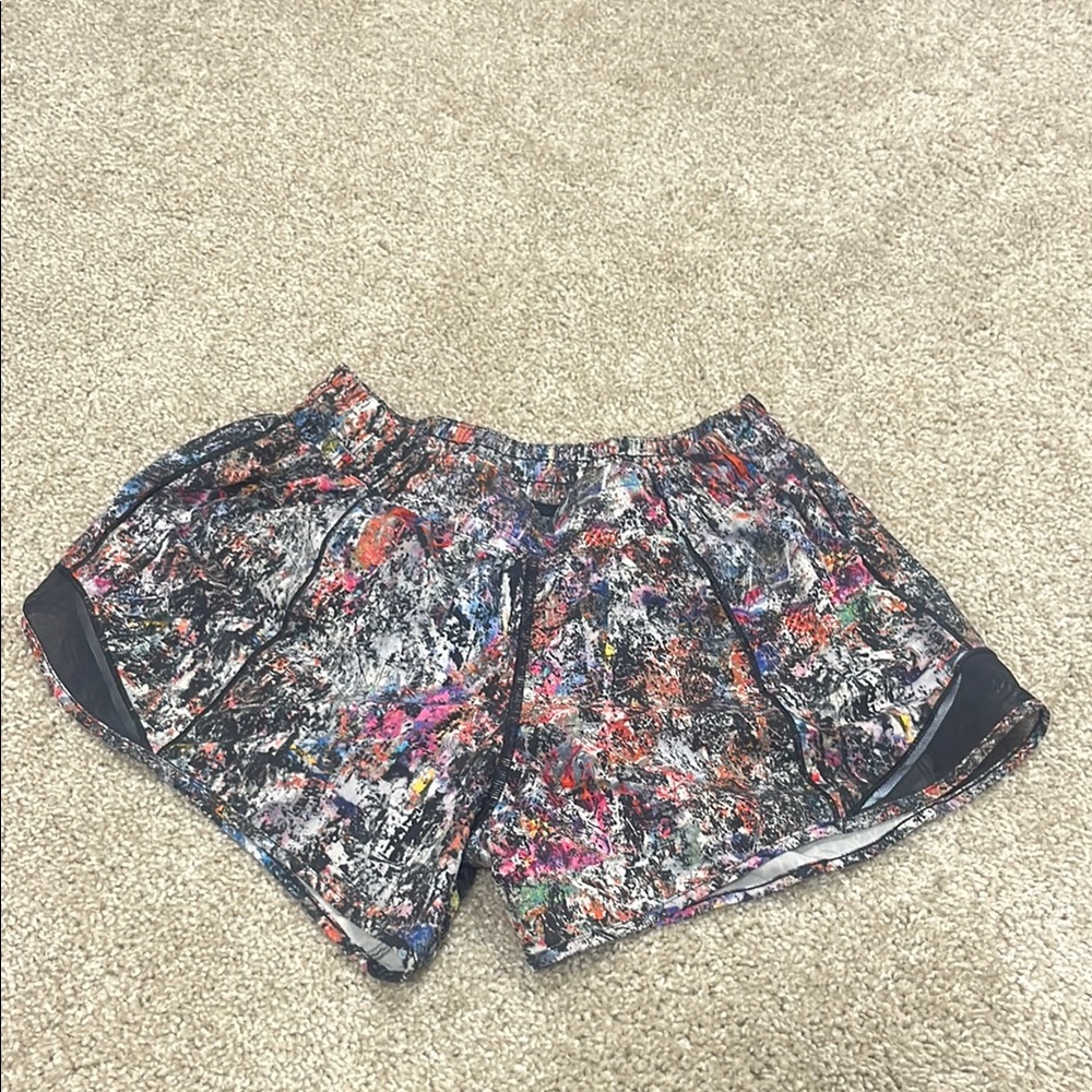 lululemon athletica Red and Pink Athletic Shorts